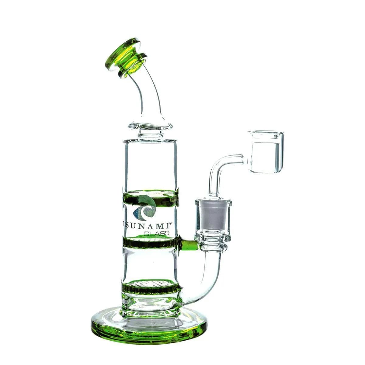 Dubbel Honeycomb Turbin Dab Rig 8″ (Tsunami Glass)