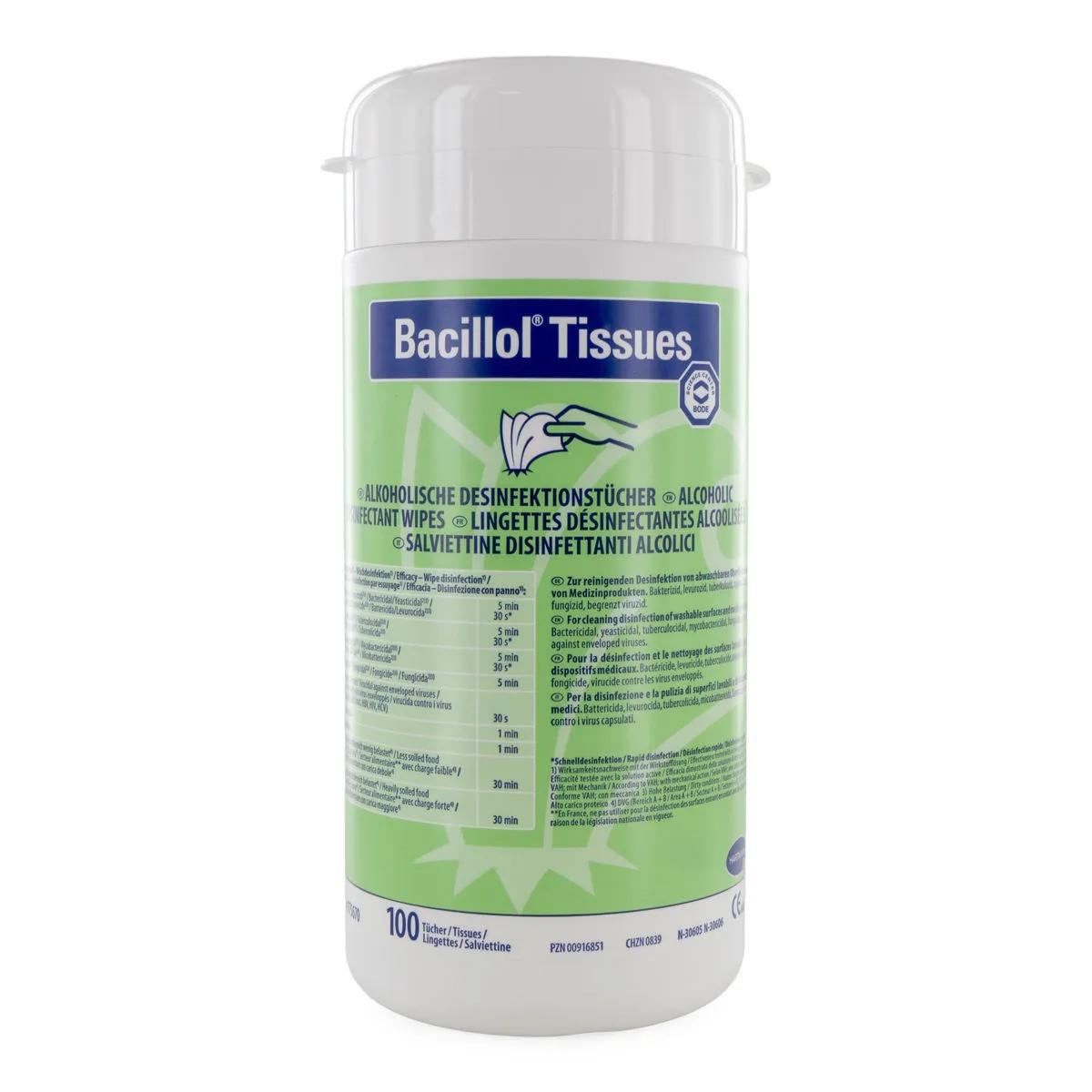 Alkoholbaserad servettdispenser (Bacillol)