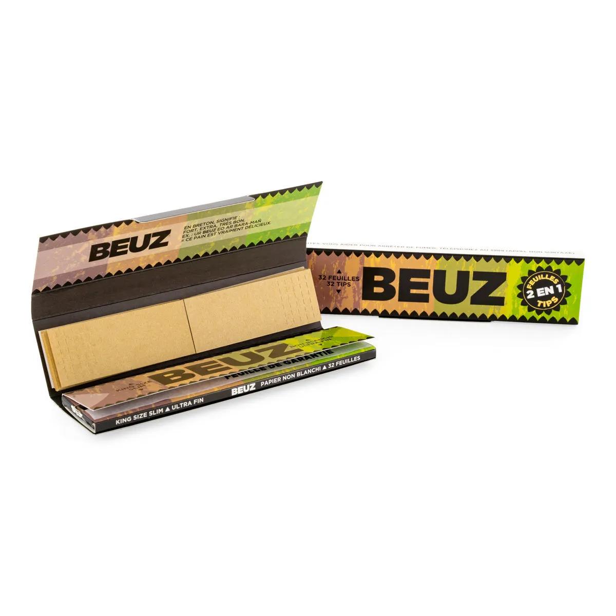 BEUZ oblekta rullpapper King Size Slim + tips