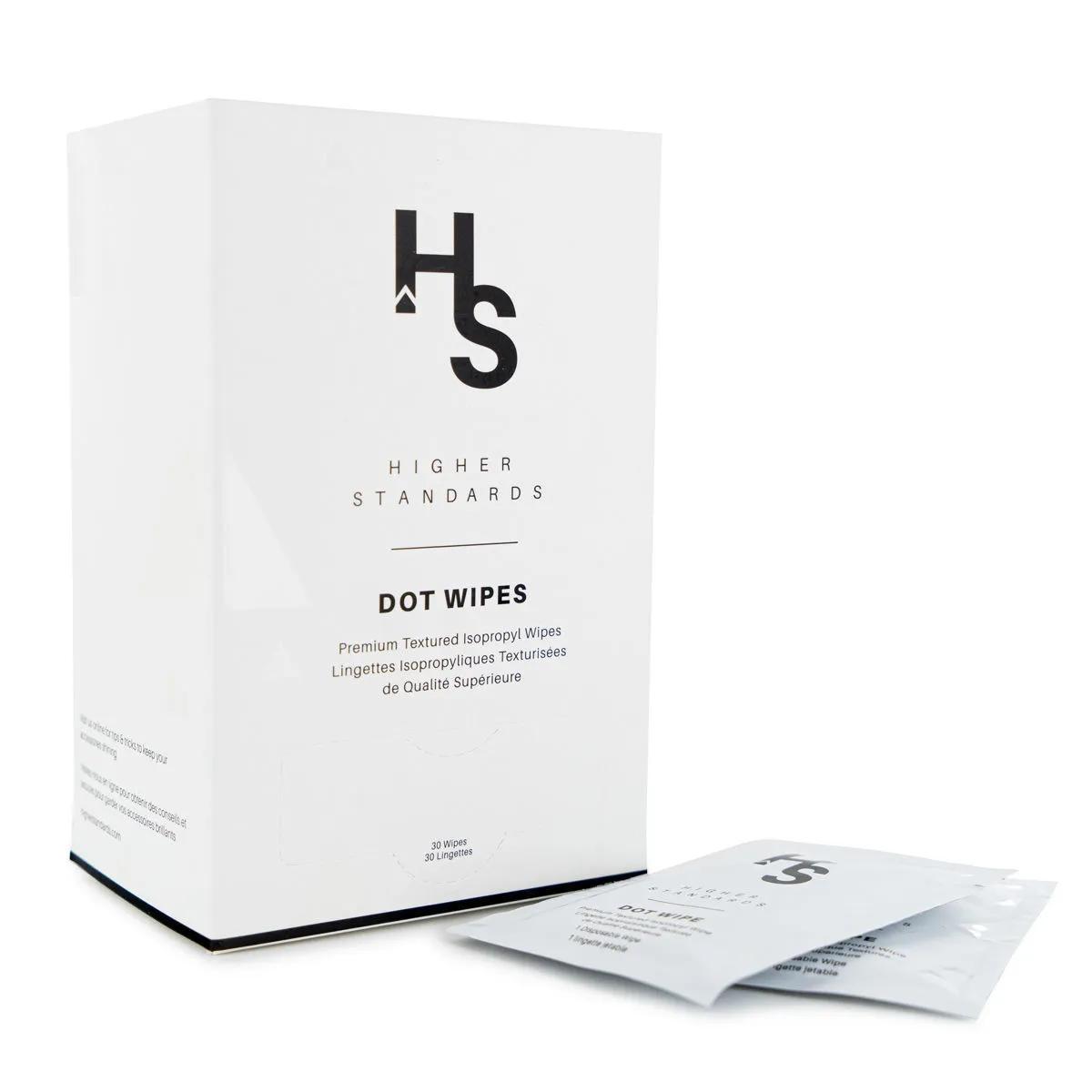 Higher Standards Dot Wipes – rengöringsservetter för glas