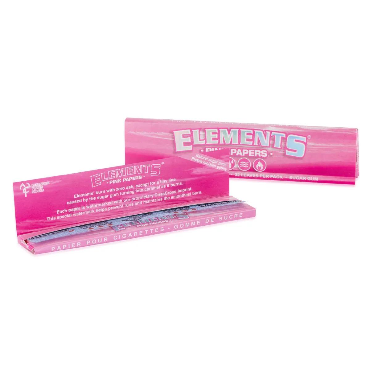 Elements King Size Slim rosa rullpapper
