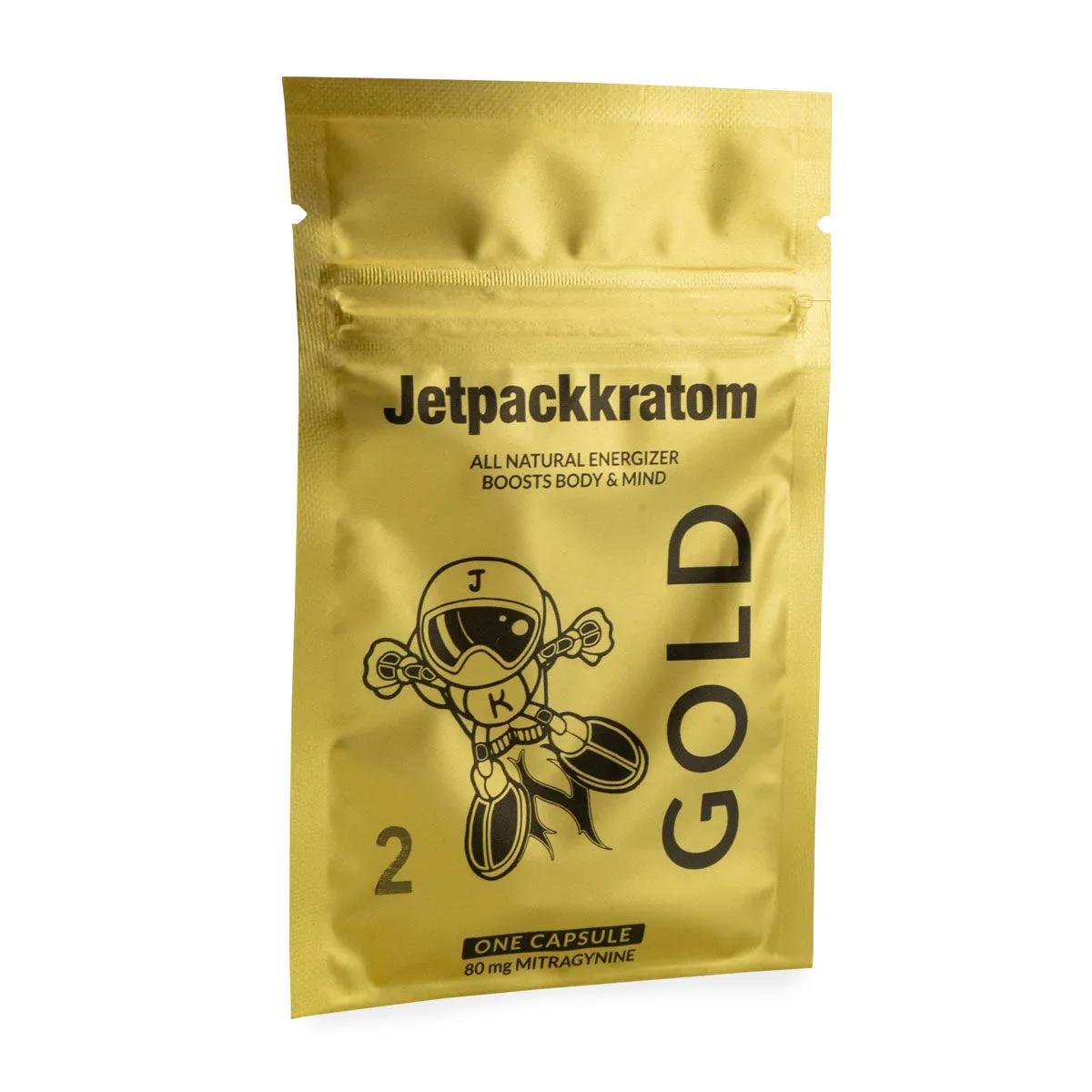 Jetpackkratom GOLD 80mg Extrakt - Kapslar