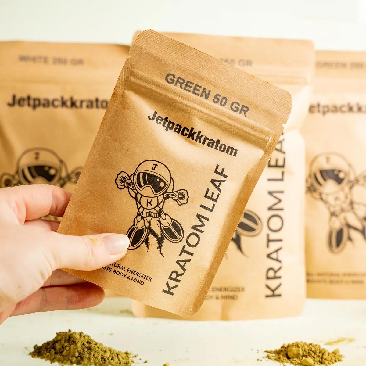 Jetpackkratom Kratom grönt pulver