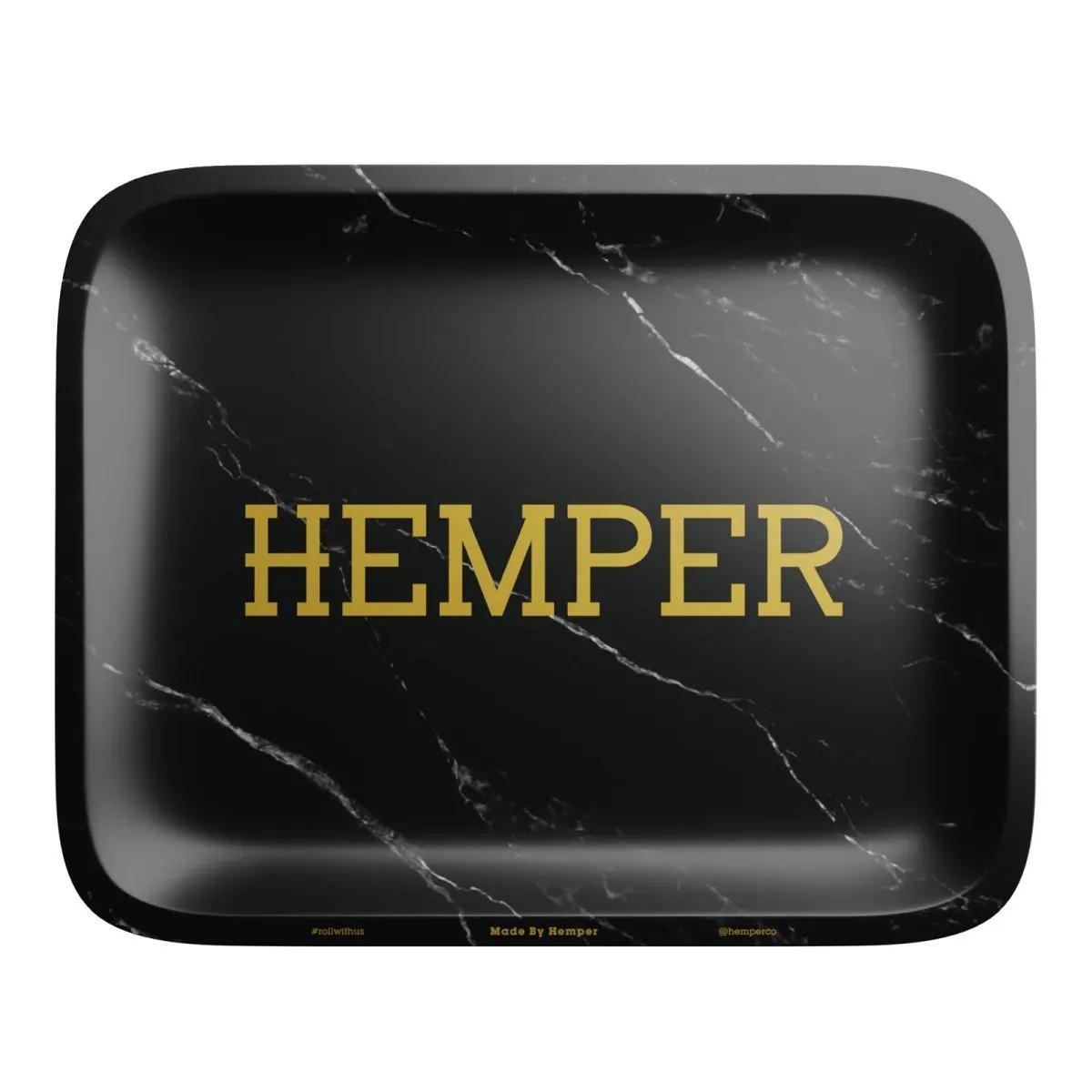 Hemper Luxe svart marmor rullbricka