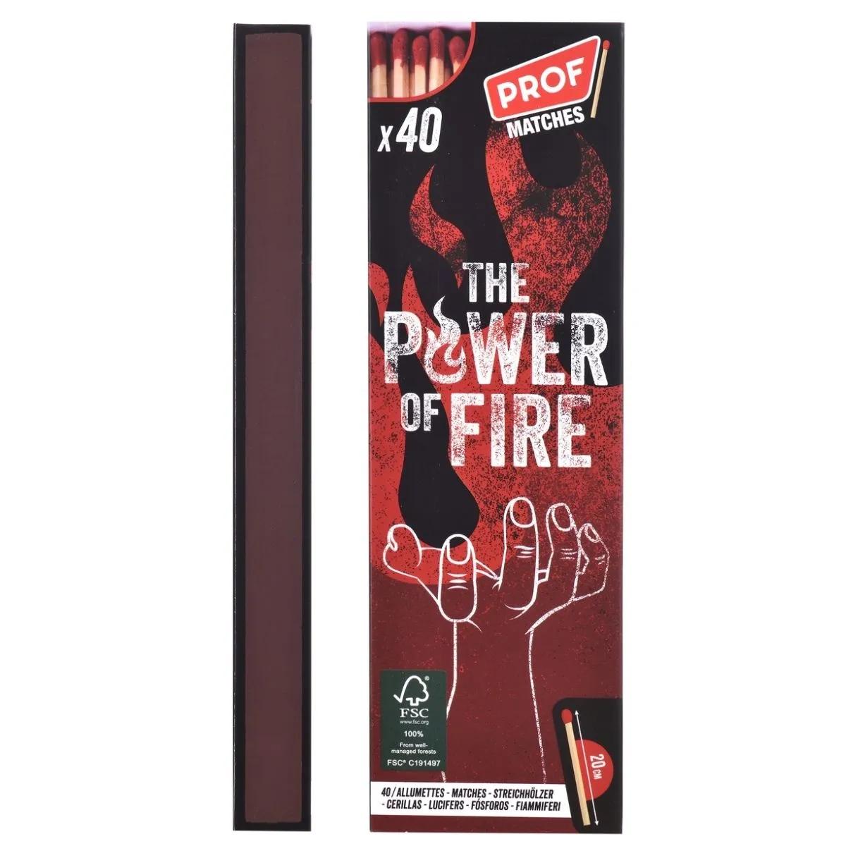 Tändstickor 20cm (PROF) 40-pack