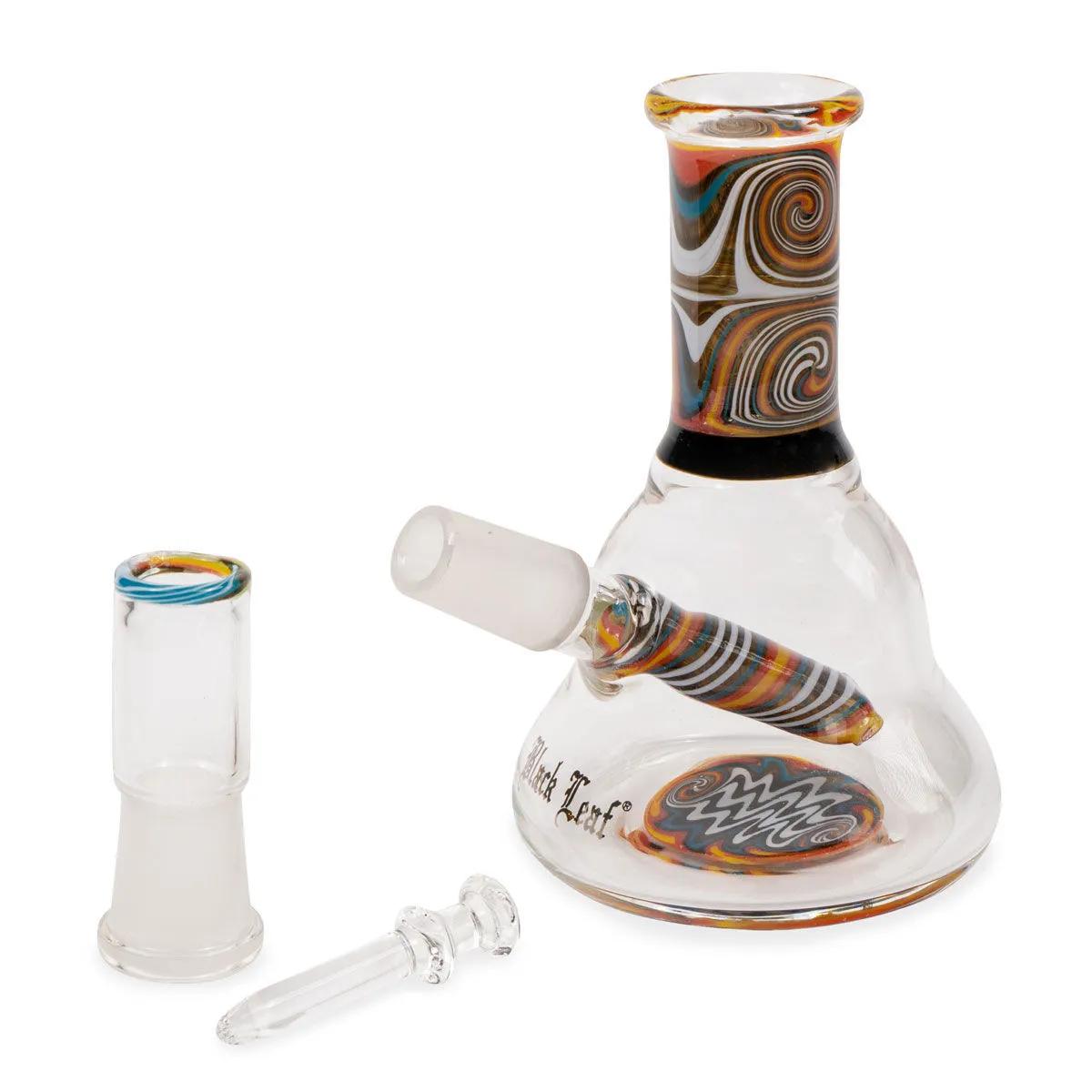 Mini Oil Bong Orange Swirl