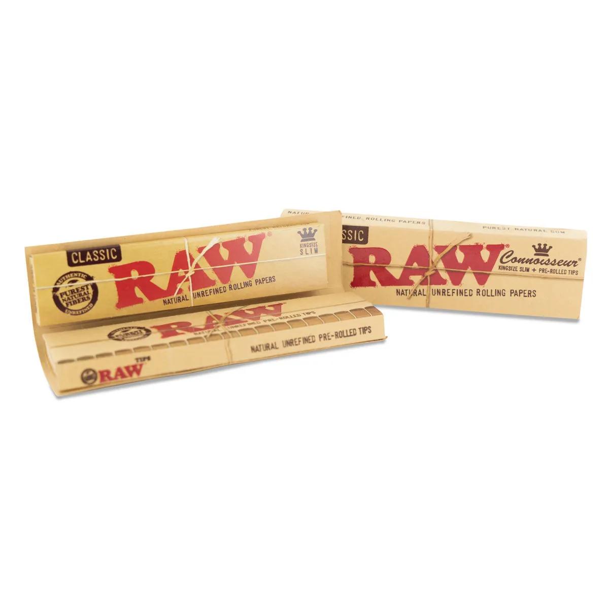 RAW Connoisseur Rullpapper King Size + Förrullade Tips