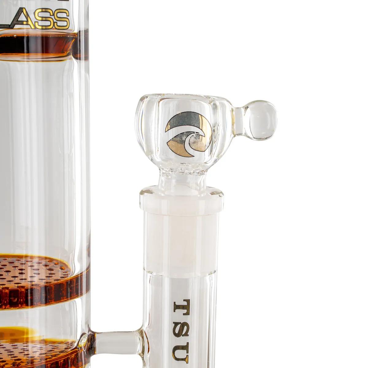 Triple Honeycomb Turbine Bong 18" (Tsunami Glass)