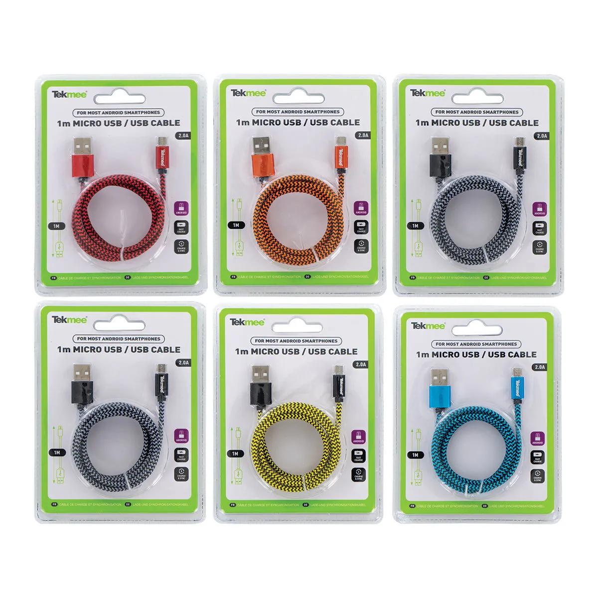 USB-kabel (Micro & C) 1m