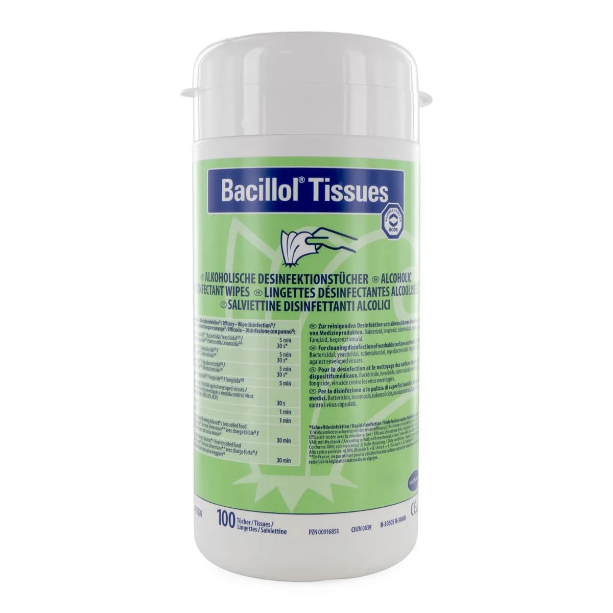 Alkoholbaserad servettdispenser (Bacillol)