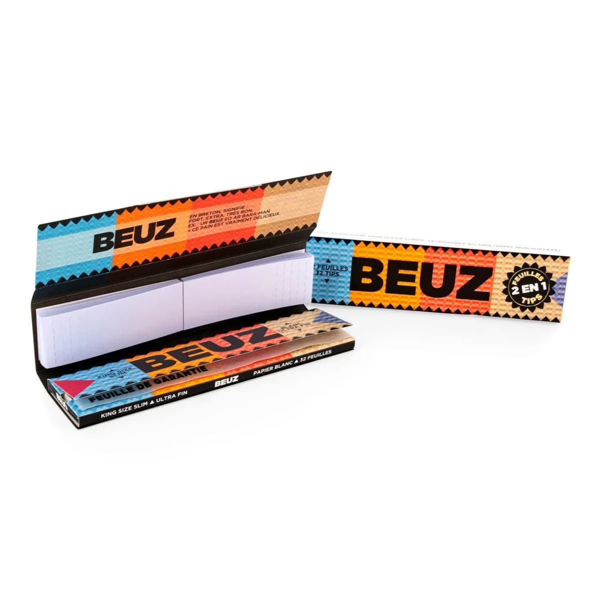 BEUZ King Size Slim rullpapper + tips