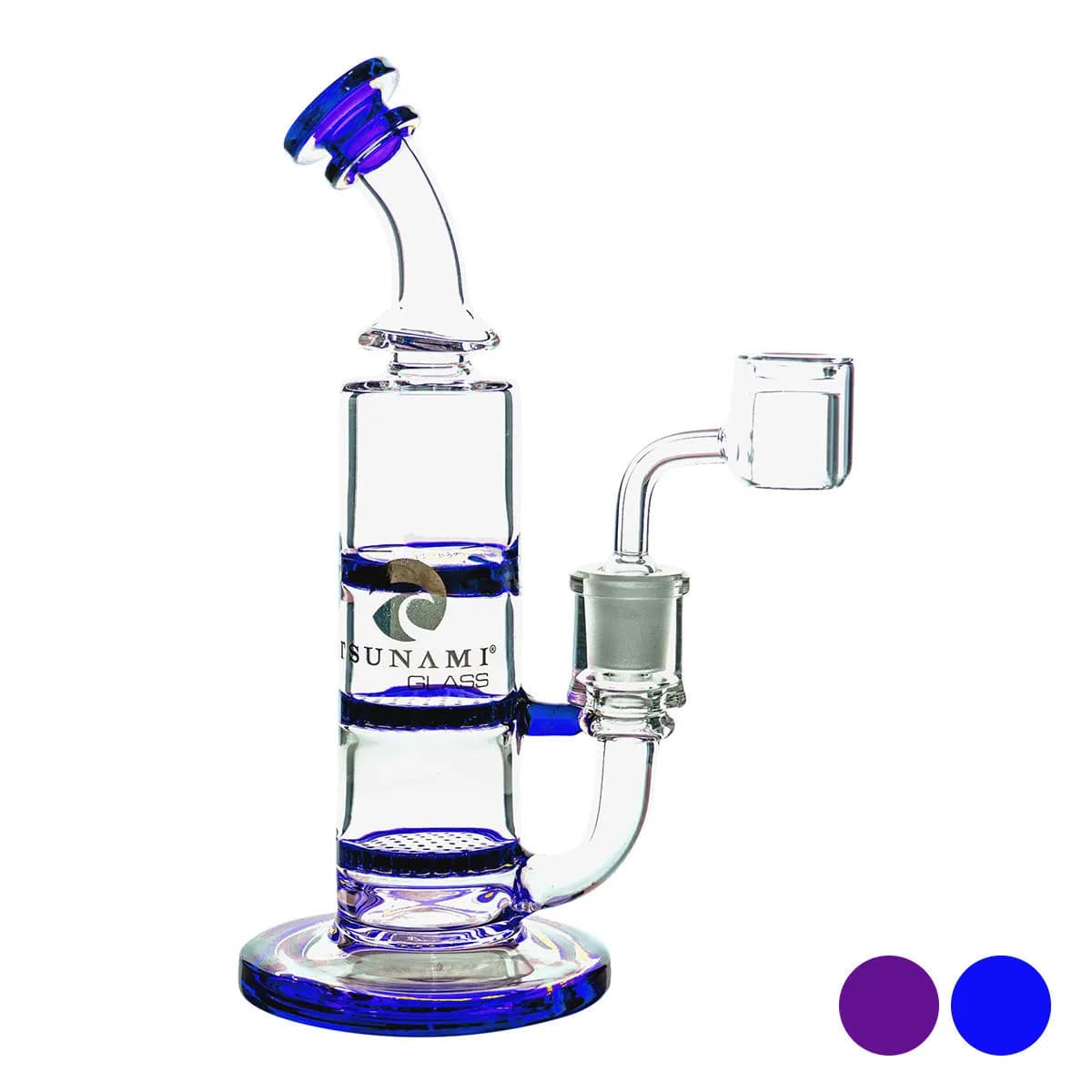 Dubbel Honeycomb Turbin Dab Rig 8″ (Tsunami Glass)