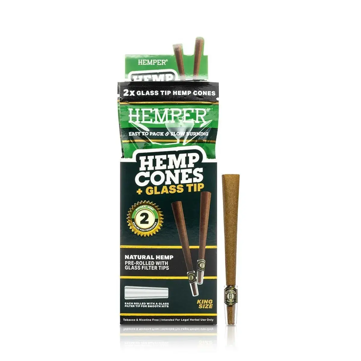 King Size Cones + Glasmunstycken 2-pack