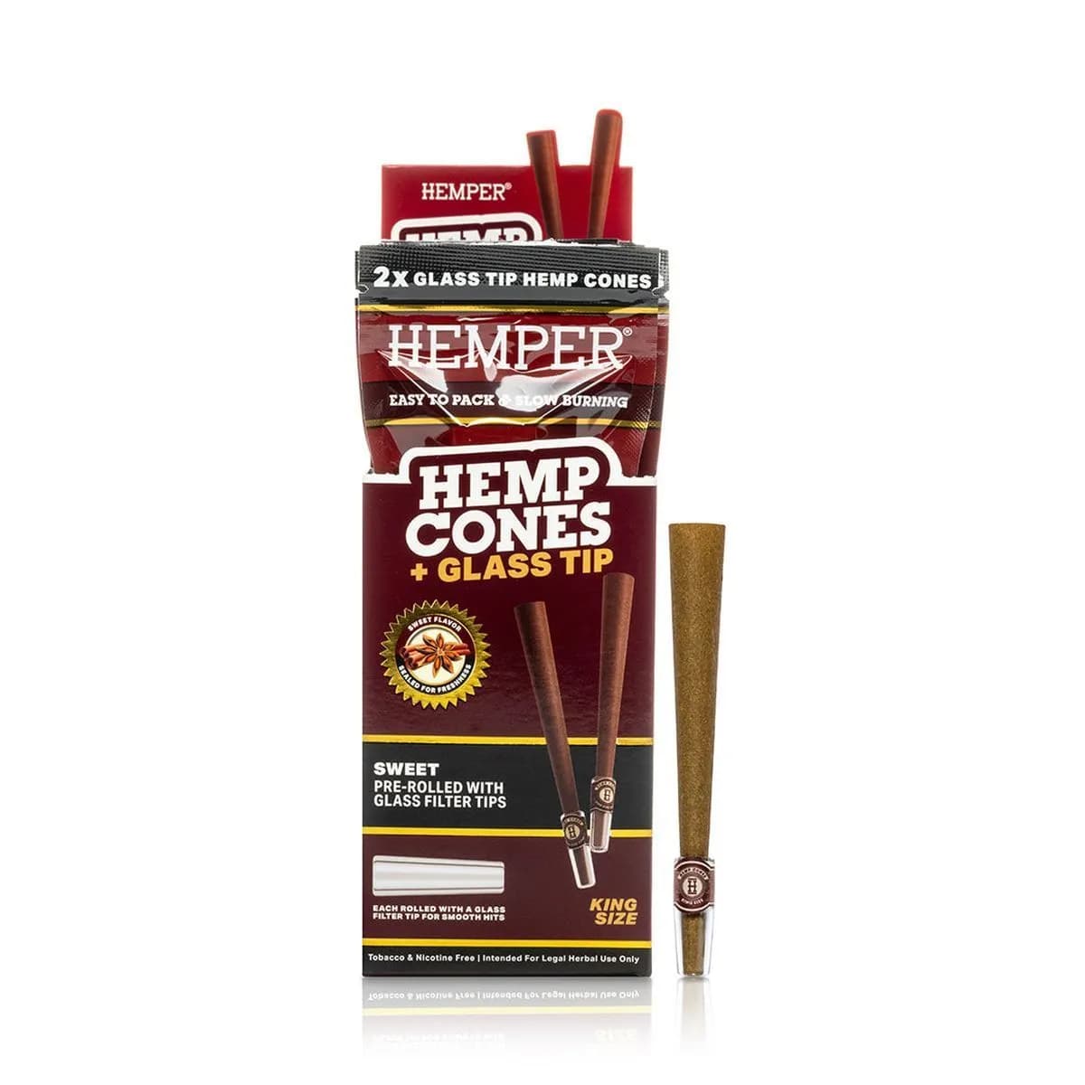 King Size Cones + Glasmunstycken 2-pack