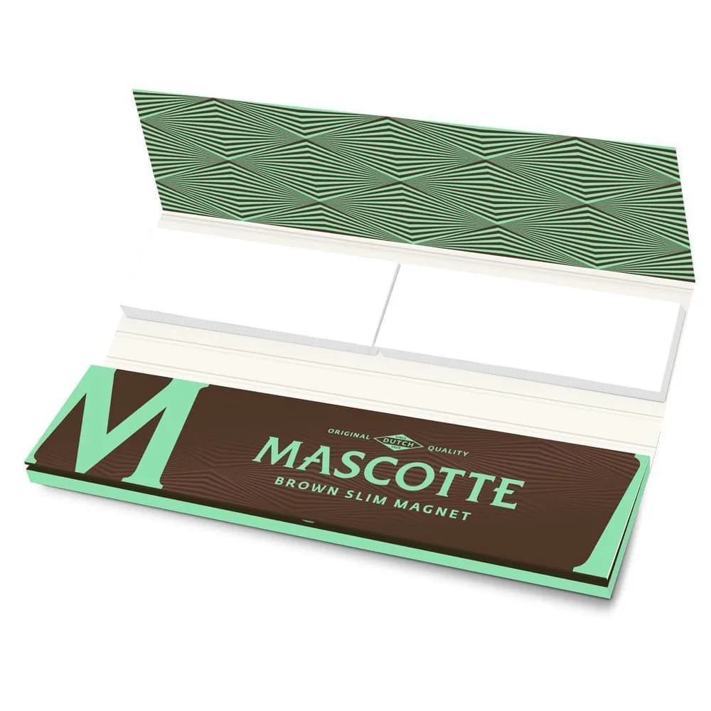 Mascotte Brown Slim Size rullpapper + avrivningsbara tips