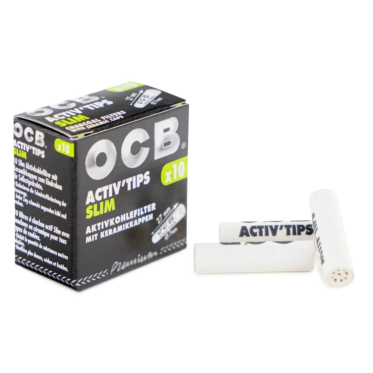 OCB Activ'Tips Slim Aktivt Kol-filter