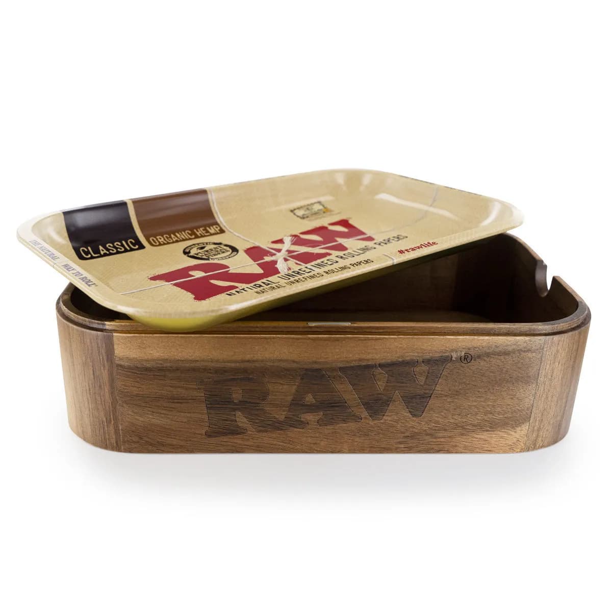 RAW Förvaringsbox i trä med brickslock
