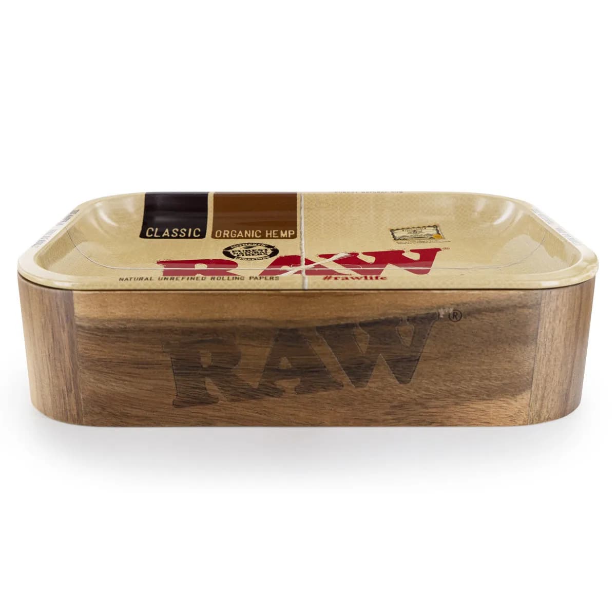 RAW Förvaringsbox i trä med brickslock