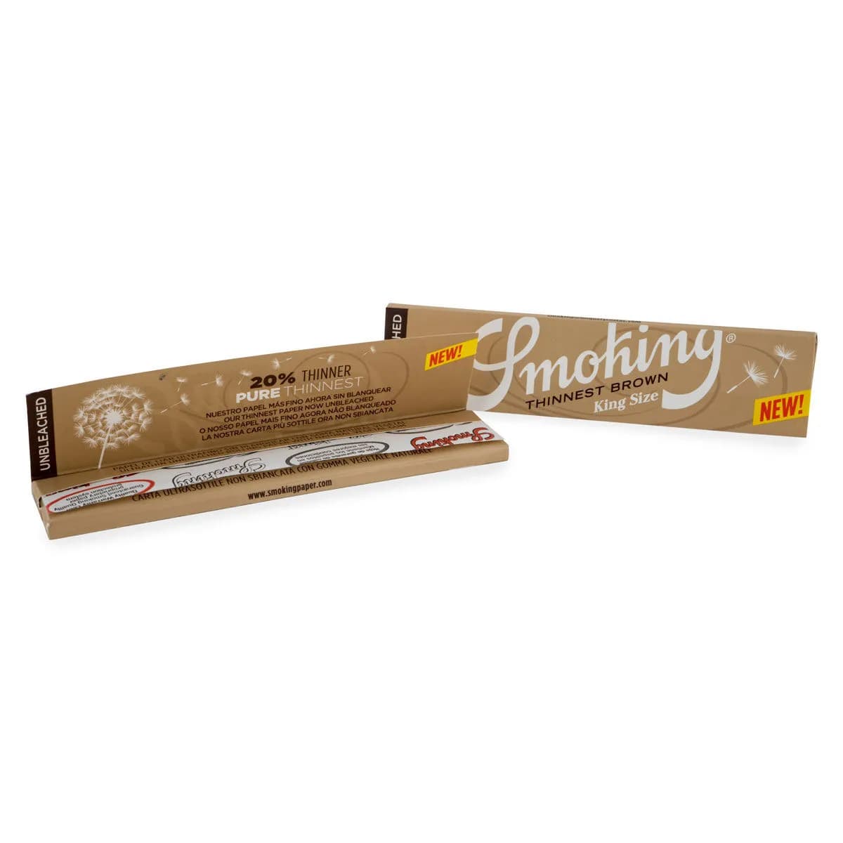 Smoking Thinnest Brown King Size rullpapper