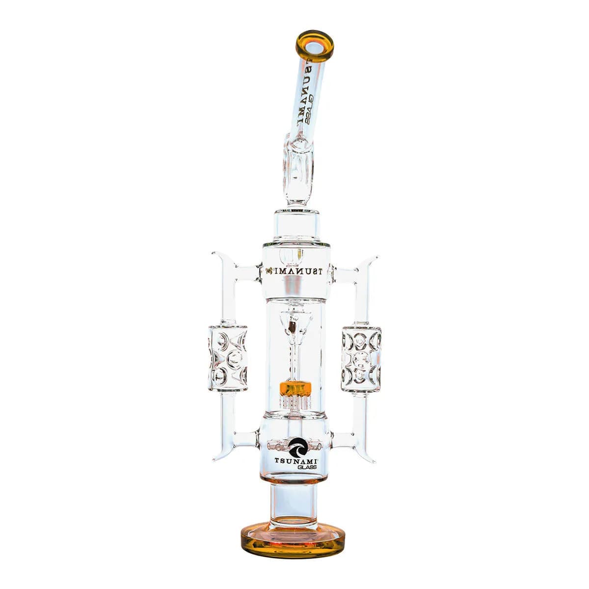 Sprinkler Shower Head Recycler Bong 20'' (Tsunami Glass)