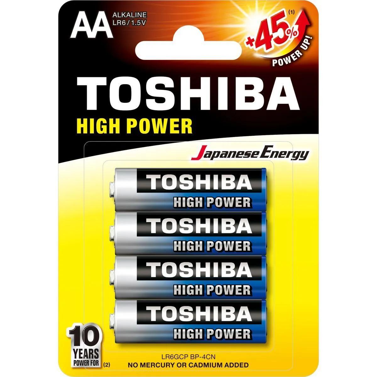 Toshiba Alkaliska AA-batterier