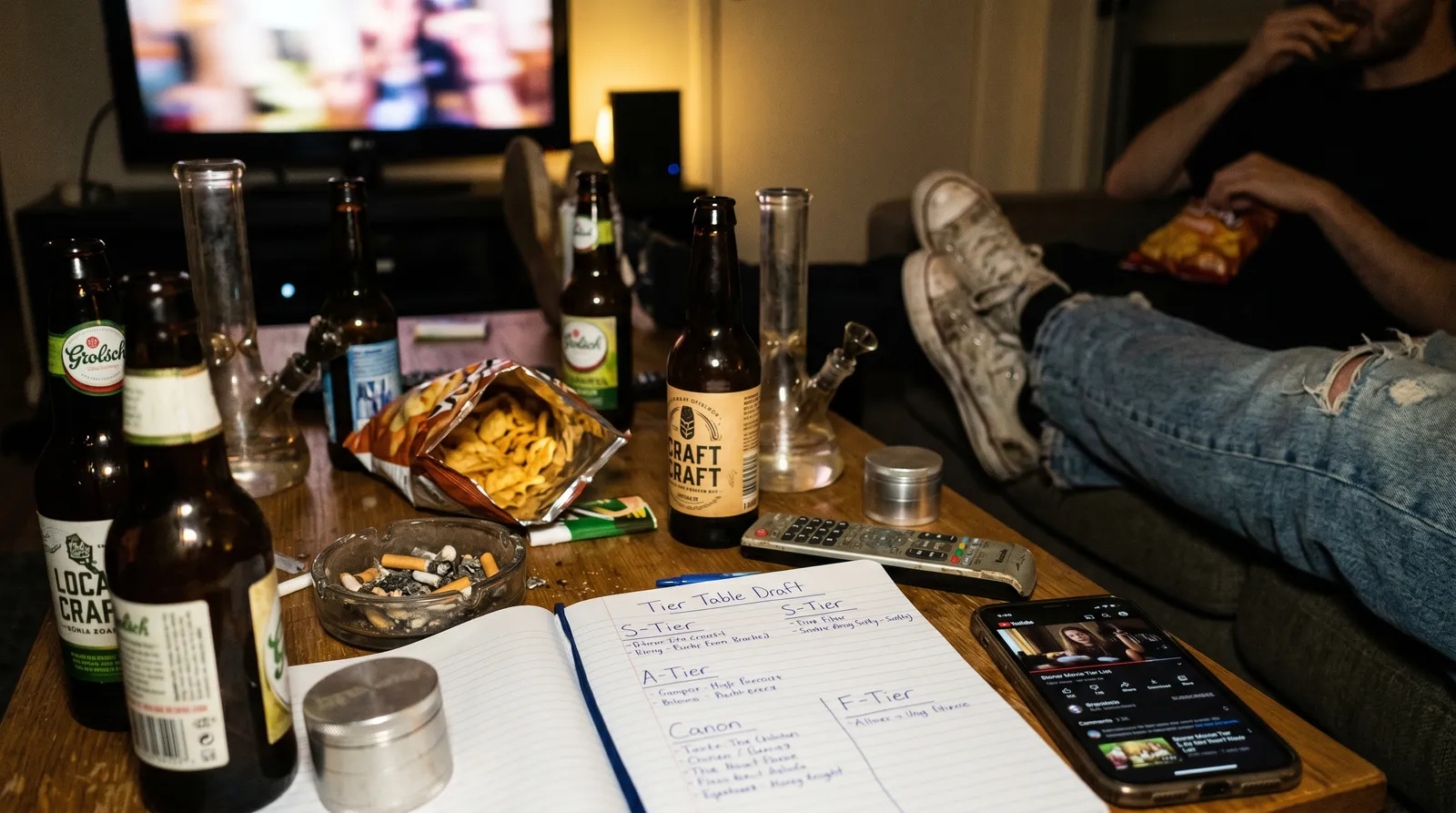 AZARIUS · Bästa stoner-filmer rankade — tier-tabellen