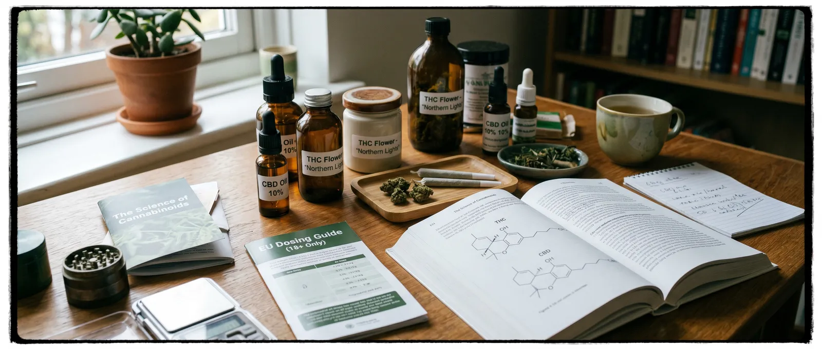 AZARIUS · Head-to-Head: CBD and THC at a Glance