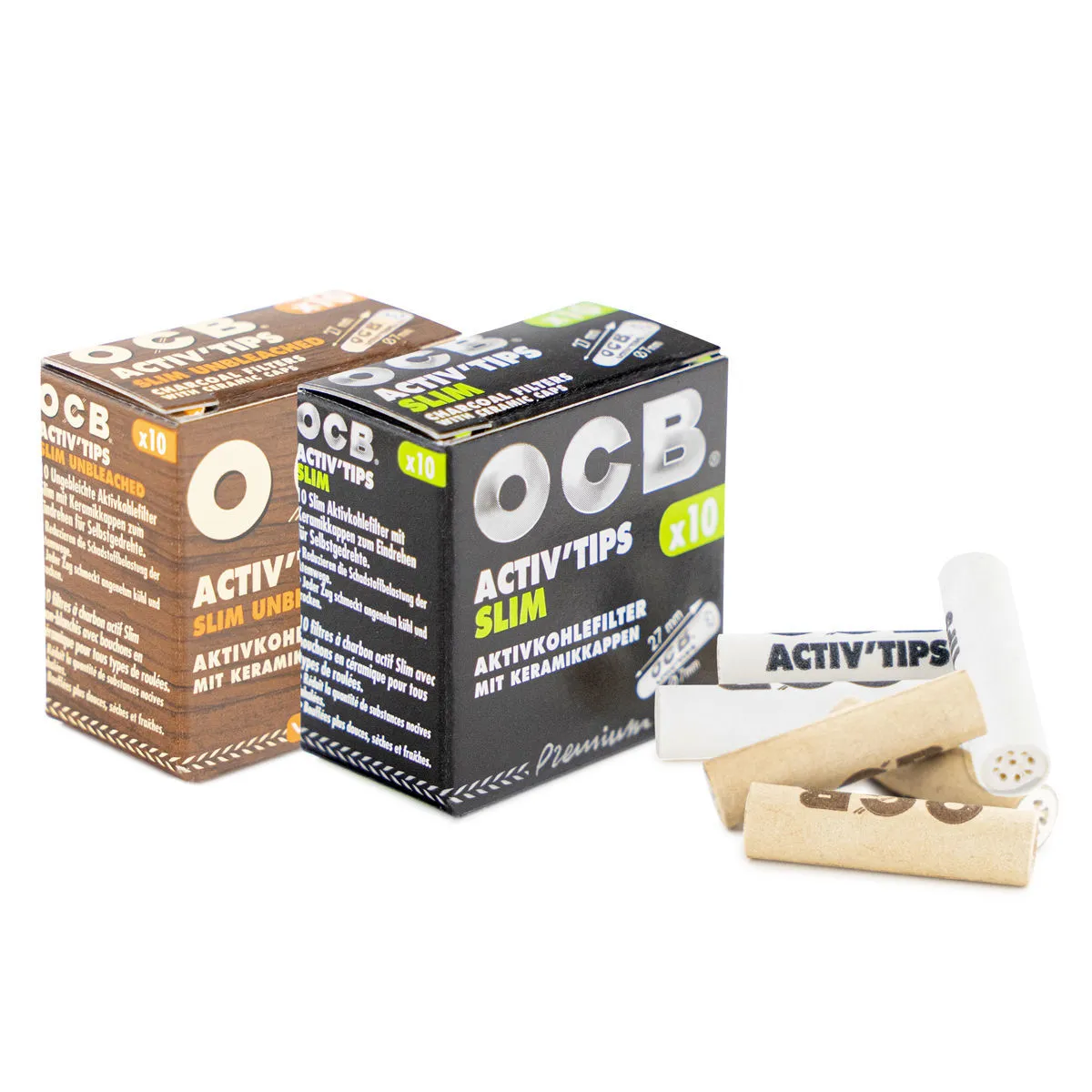 OCB Activ'Tips Slim Aktivt Kol-filter