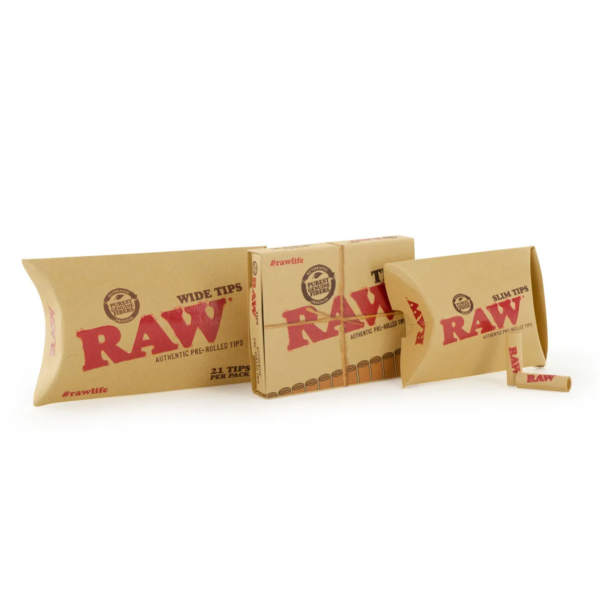 RAW förrullade filtertips